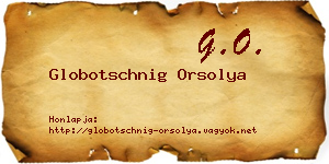 Globotschnig Orsolya névjegykártya
